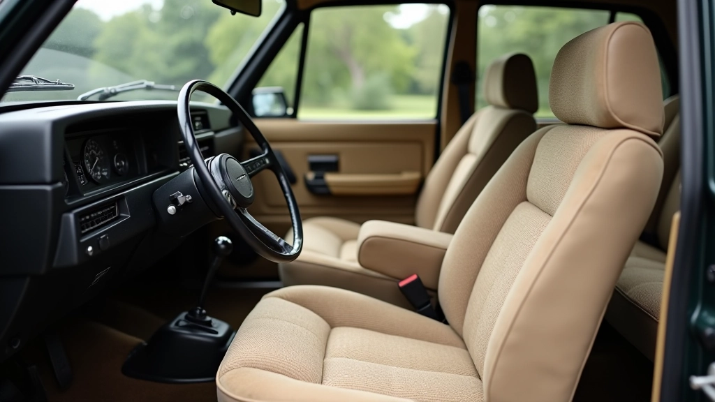 Volvo 240 Estate interjeras, originalus sėdimas, kompaktiška prietaisų skydelė
